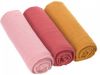 Lässig Swaddle & Burp Blanket Luier 85x85cm Rose Rosewood Mustard 3 Stuks online kopen