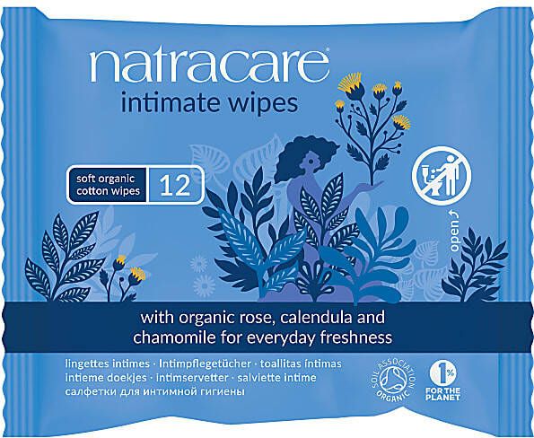 Natracare Doekjes voor Intieme Hygië, ne van Biologisch Katoen