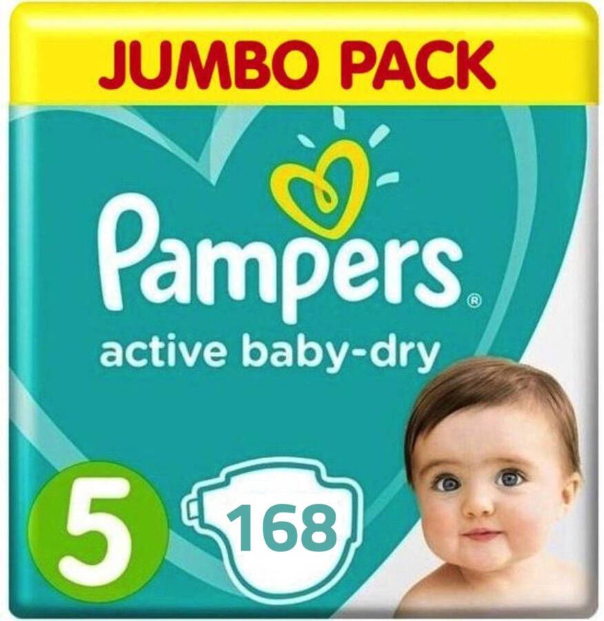 Pampers Active Baby Dry -( 11 16kg) 168 Luiers Maandbox