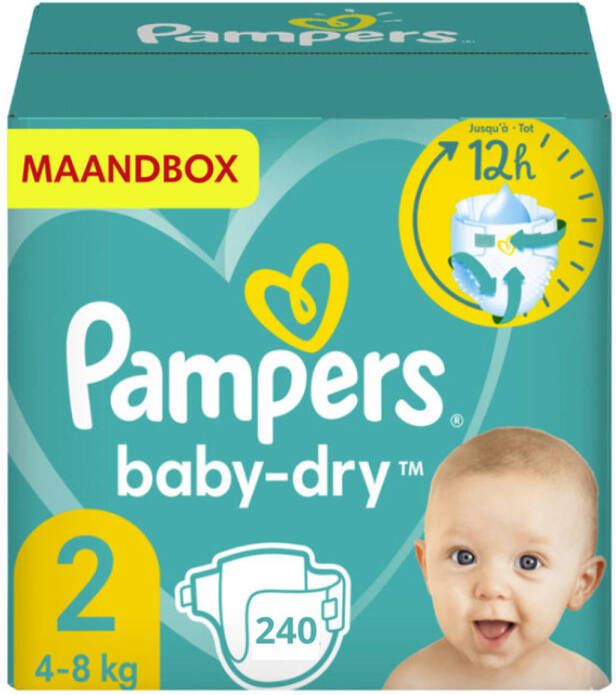 Pampers Baby Dry- 240 Luiers Maandbox