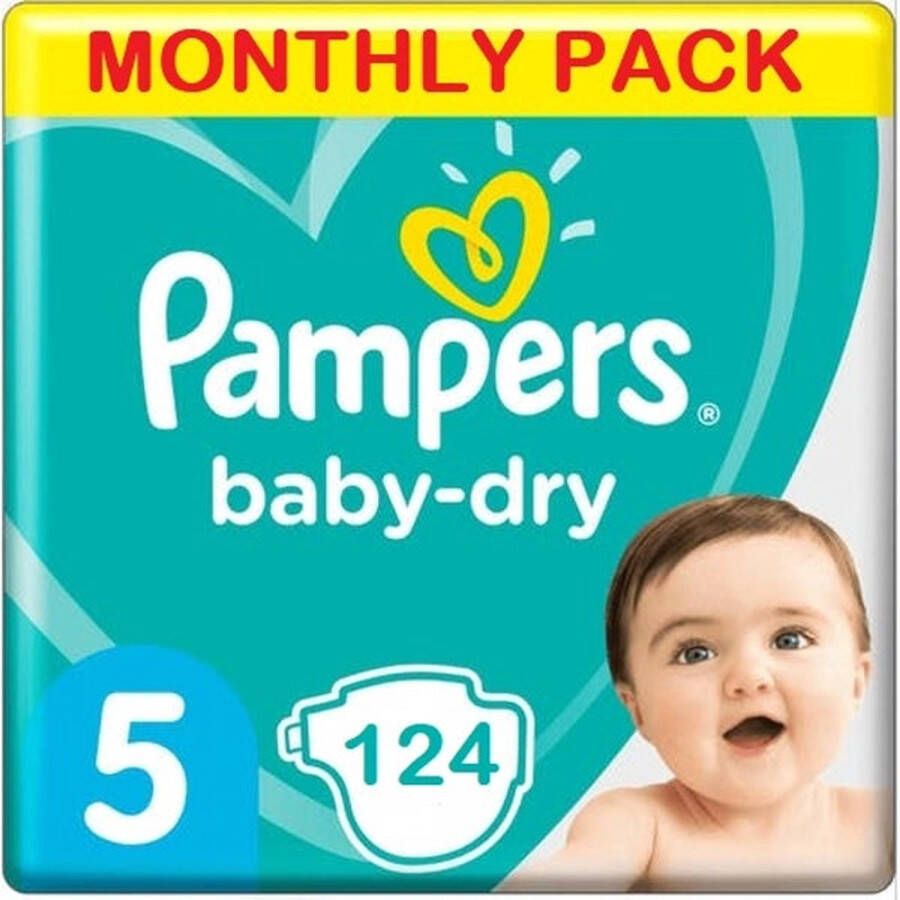 Pampers Baby Dry- 124 Luiers Maandbox
