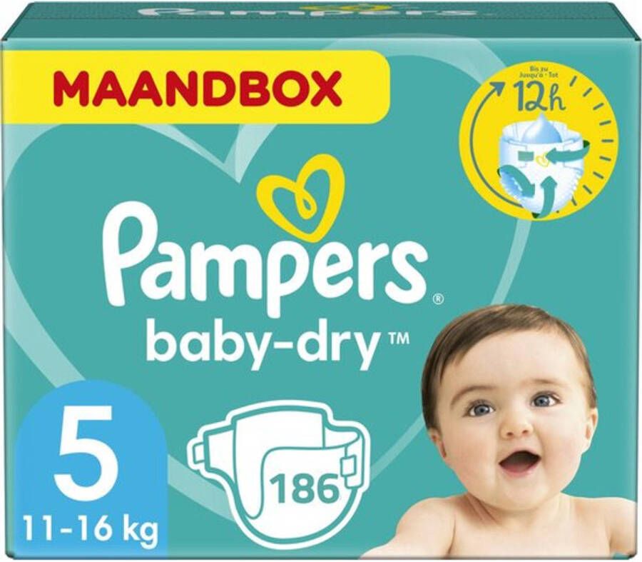 Pampers Baby Dry( 11 16kg) 186 Luiers