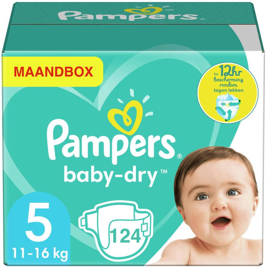 Pampers Baby Dry -- Maandbox 124 Luiers