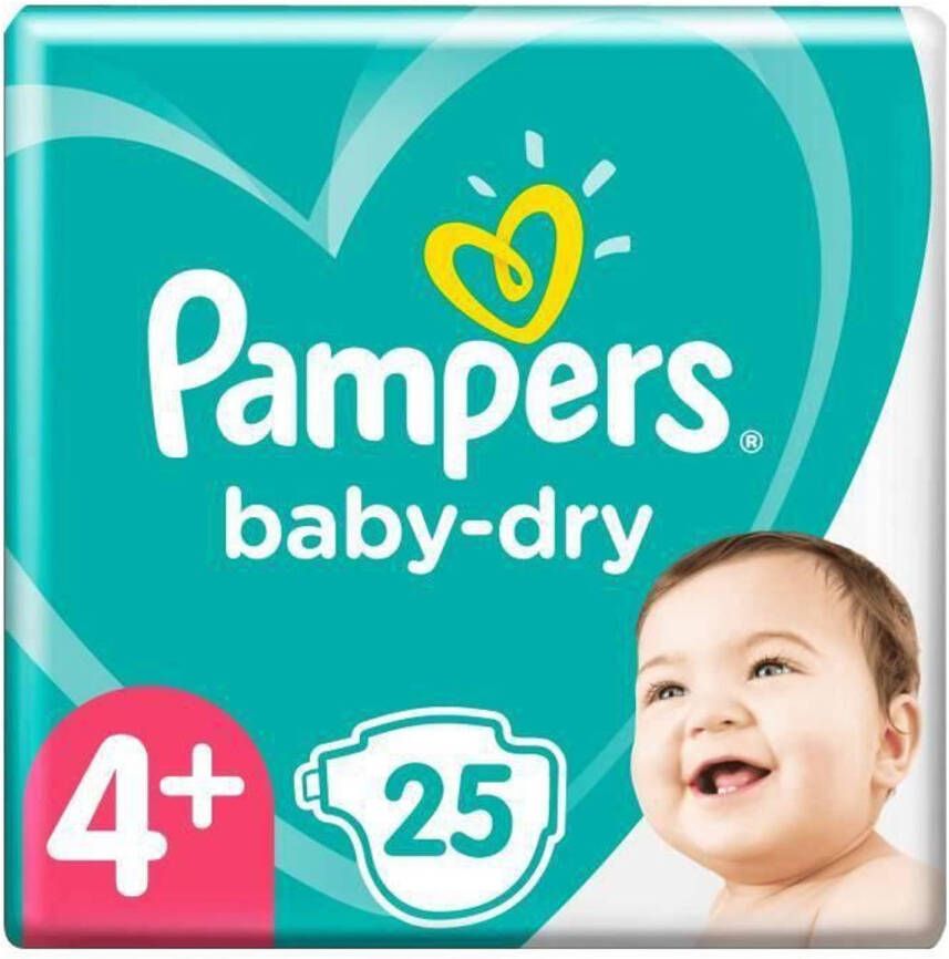 Pampers Baby dry Maat 4+, 25 Luiers