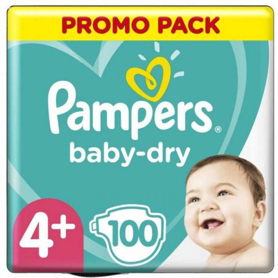 Pampers Baby Dry Maat 4+ Mega Pack 100 Luiers