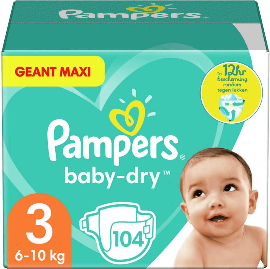 Pampers Baby Dry -- Mega Pack 104 Luiers