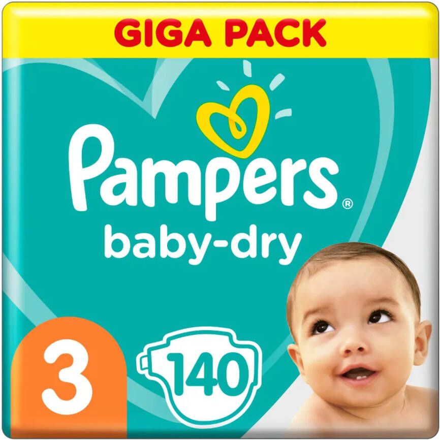 Pampers Baby Dry -- Mega Pack 140 Luiers
