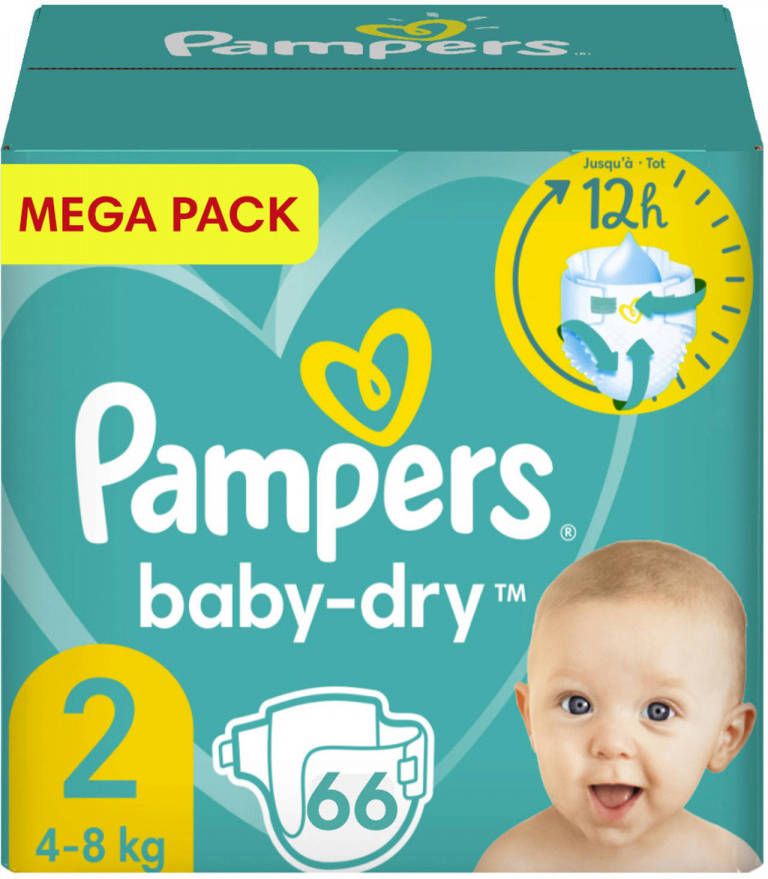 Pampers Baby Dry -- Mega Pack 66 Luiers