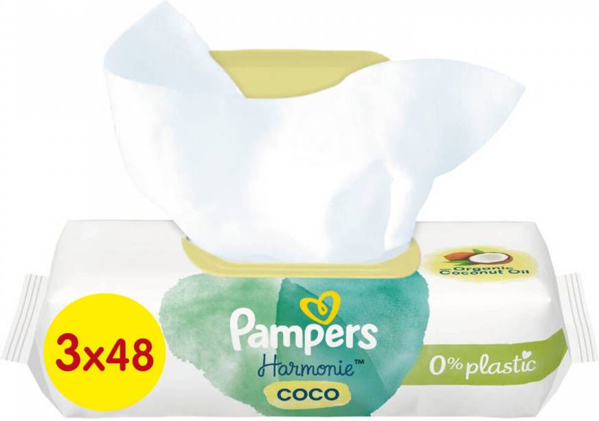 Pampers Harmonie Coco Billendoekjes 126 Doekjes 3 X 42