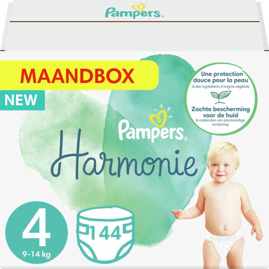 Pampers Harmonie Pure -- Maandbox 144 Luiers