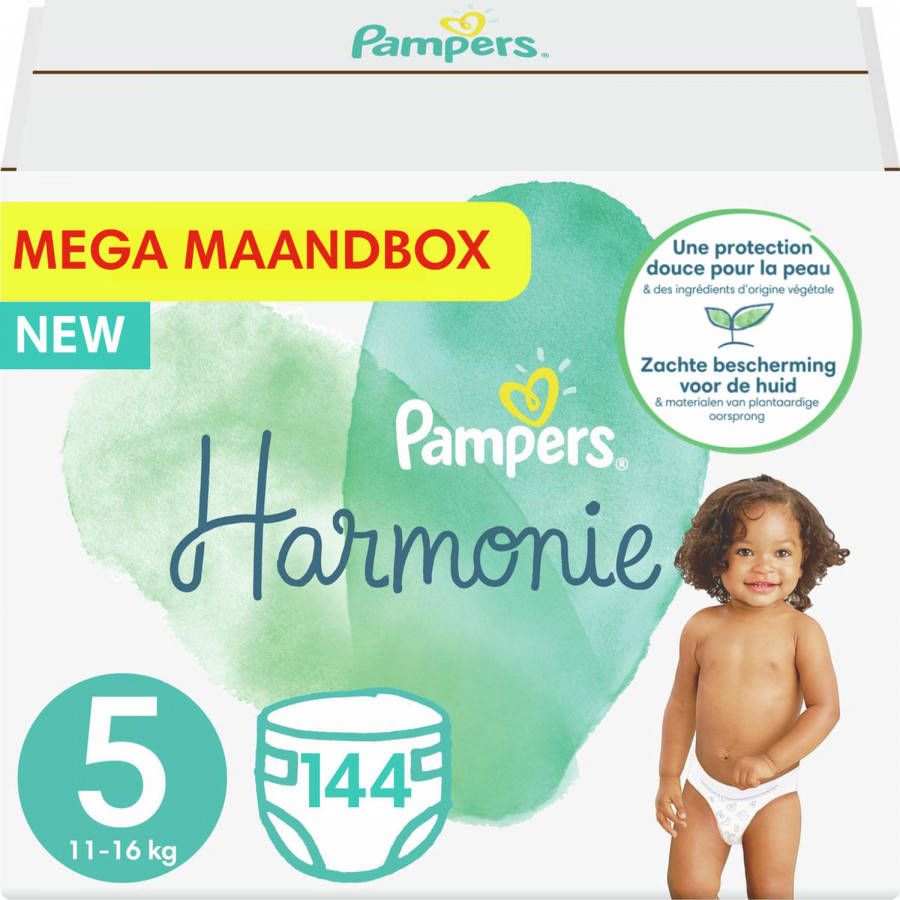 Pampers Harmonie Pure -- Mega Maandbox 144 Luiers