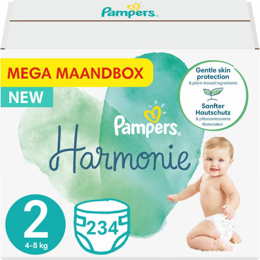 Pampers Harmonie/Pure -- Mega Maandbox 234 Luiers