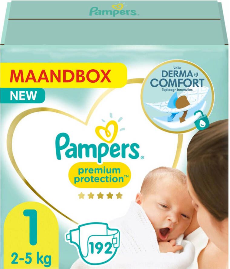 Pampers Premium Protection -- Maandbox 192 Luiers
