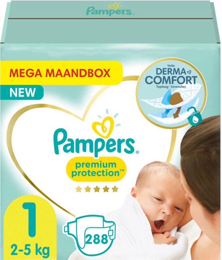 Pampers Premium Protection -- Mega Maandbox 288 Luiers