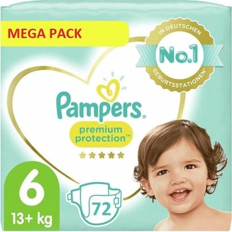 Pampers Premium Protection -- Mega Pack 72 Luiers