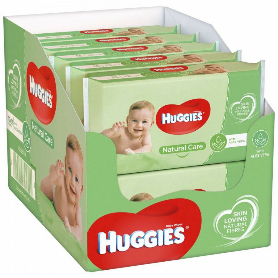 Natural Care babydoekjes voordeelverpakking 10x56 doekjes
