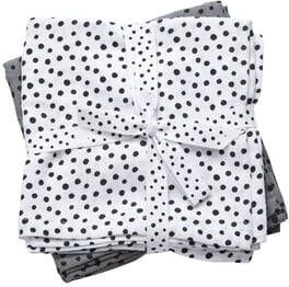 Done by Deer happy dots hydrofiel luier 120 x 120 cm grijs (2 stuks)