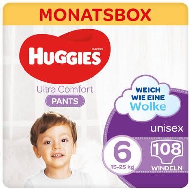 Huggies Ultra Comfort Luierbroekjes( 15 25 Kg) 108 Stuks Maandverpakking