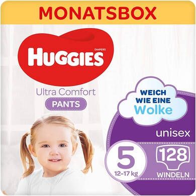 Huggies Ultra Comfort Luierbroekjes( 12 17 Kg) 128 Stuks Maandverpakking