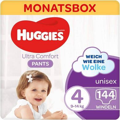 Huggies Ultra Comfort Luierbroekjes( 9 14 Kg) 144 Stuks Maandverpakking