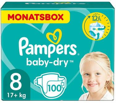Pampers Baby droog Grootte 8 100 Lagen 1 Maandverpakking