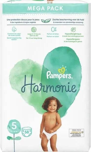 Pampers Harmonie Megapack Maat 5 (11kg+) 116 luiers