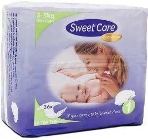 Sweet Care SweetCare Premium Baby Ultradun Luiers -- 36 stuks