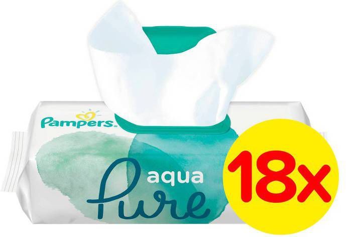 Pampers Aqua Pure Billendoekjes Kwartaalverpakking 864 Stuks online kopen